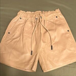 Lita by Ciara lamb leather shorts